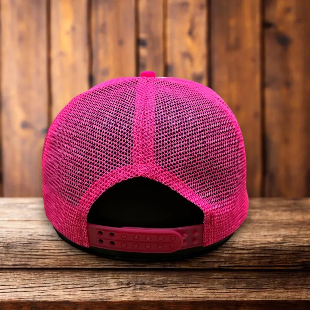 Dunkin Donuts Fuels Me Mens Trucker Hat Pink Rare 90s Logo Coffee Shop Cap